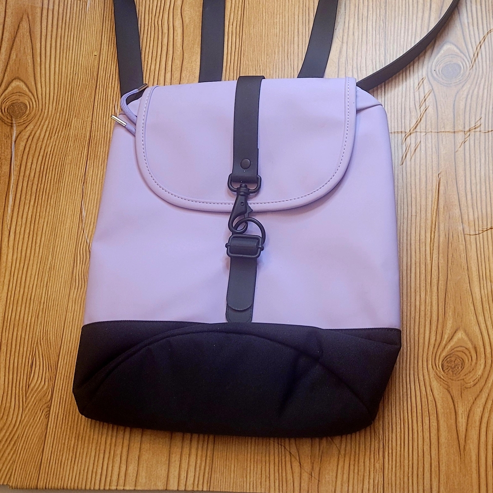 RAINS Lavender and Black Backpack